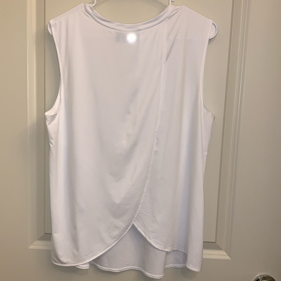 Athleta Crisscross Back White Tank - Picture 3 of 4